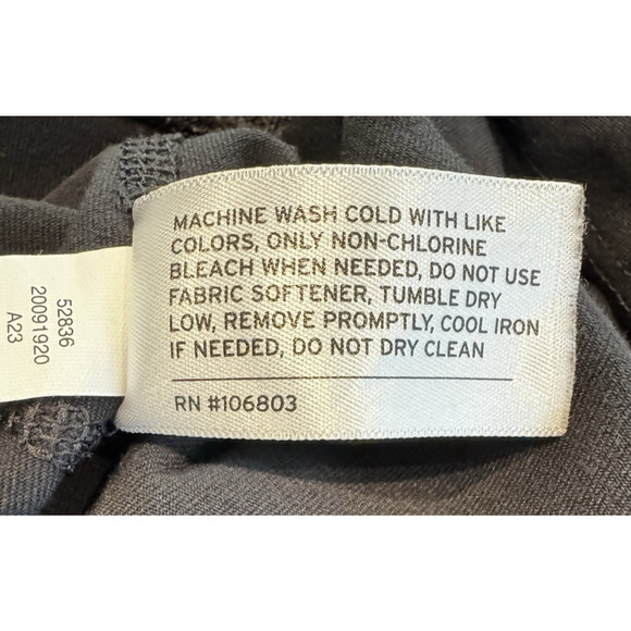 DULUTH TRADING CO Womens Small Black Pants Pull-On w/ Zippered Pockets Stretch - Picture 11 of 12